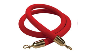 4'ft Velvet Rope - Red (Gold Clip) rental Palm Beaches-Treasure Coast, FL