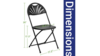 Chair Black Fanback Folding rental in Kansas City, MO