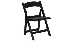 Chair Black Resin Padded rental Kansas City, MO