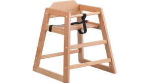 Natural Wood High Chair rental Kansas City, MO