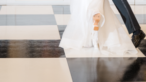 Dance Floor Checkered Bl/Wh /Sq Ft rental Kansas City, MO