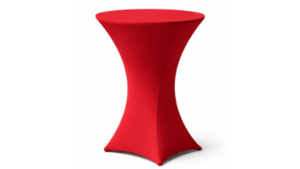 Linen 30" Spandex Red rental Kansas City, MO