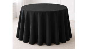 Linen 120" Round Black rental Kansas City, MO