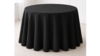 Linen 120" Round Black rental in Kansas City, MO