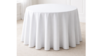Linen 132" Round White rental in Kansas City, MO