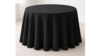 Linen 132" Round Black rental in Kansas City, MO