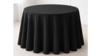 Linen 90" Round Black rental in Kansas City, MO