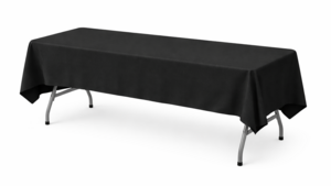 Linen 60"X120" Black rental Kansas City, MO