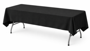 Linen 72"X120" Black rental Kansas City, MO
