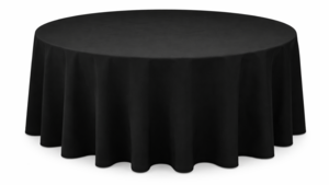 Linen 108" Round Black rental Kansas City, MO