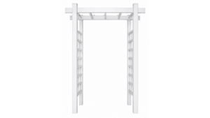 Classic White Wedding Arbor rental Kansas City, MO