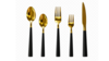 Black And Gold Salad Fork rental in Kansas City, MO