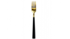 Black And Gold Dinner Fork rental in Kansas City, MO