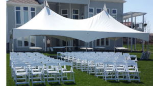 20' X 40' X 8' Peak White Frame Tent rental Kansas City, MO