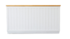 6' White Wood Shiplap Bar rental in San Diego, CA