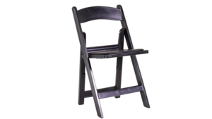 Black Resin Folding Chair With Pad rental San Diego, CA