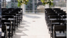 Black Resin Folding Chair With Pad rental in San Diego, CA