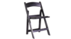 Black Resin Folding Chair With Pad rental in San Diego, CA