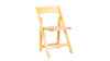Natural Wood Folding Chair With Pad rental in San Diego, CA