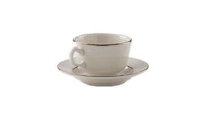 Ivory With Gold Rim Saucer rental San Diego, CA