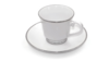 White With Platinum Rim Coffee Cup rental in San Diego, CA