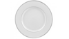 White With Platinum Rim Dinner Plate rental in San Diego, CA