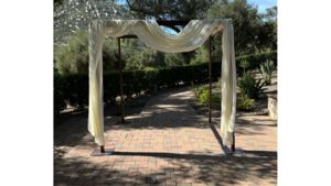 Wooden Arch Draping rental San Diego, CA