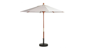 9'W White Market Umbrella rental San Diego, CA