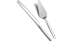Silver Modern Cake Knife & Server rental San Diego, CA