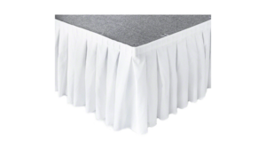White Stage Skirting - 17"Hx17'L rental San Diego, CA