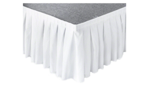 White Stage Skirting - 18"Hx16'L rental San Diego, CA