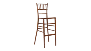 Fruitwood Chiavari Barstool With Ivory Cushion rental San Diego, CA