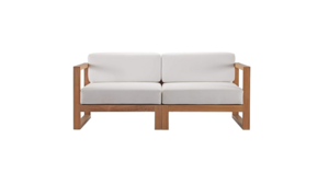 Teak Wood Sofa rental San Diego, CA