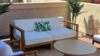 Teak Wood Sofa rental in San Diego, CA