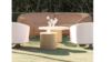 Torrey White Velvet Swivel Chair rental in San Diego, CA