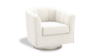 Torrey White Velvet Swivel Chair rental in San Diego, CA
