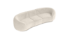 Moonlight White Velvet Cascade Sofa rental in San Diego, CA