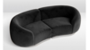 Moonlight Black Velvet Cascade Loveseat rental in San Diego, CA