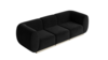 Moonlight Black Velvet Sofa rental in San Diego, CA
