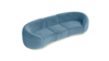 Moonlight Coppen Blue Velvet Cascade Sofa rental in San Diego, CA