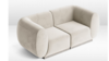 Moonlight White Velvet Loveseat rental in San Diego, CA
