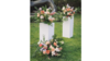 Square White Metal Pedestal Stands (Set Of 5) rental in San Diego, CA