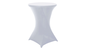 8' Spandex Table Cover - White rental San Diego, CA