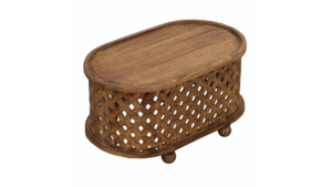 Mango Wood Boho Coffee Table rental San Diego, CA