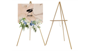 Gold Wooden Easel rental San Diego, CA