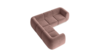Moonlight Latte Rose Velvet L Sofa rental in San Diego, CA