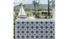 White And Navy Mosaic Tiled Bar rental in San Diego, CA