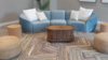 Moonlight Coppen Blue Cascade Sofa rental in San Diego, CA