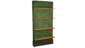 Artificial Hedge Wall 8' X 4' With Wood Shelf rental San Diego, CA