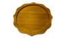 Scalloped Wood Charger rental in San Diego, CA